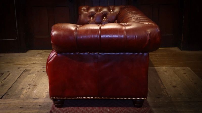 Sublime Pair Timothy Oulton Bensington Oxford Leather Large Sofas Vegabond Red - Image 13