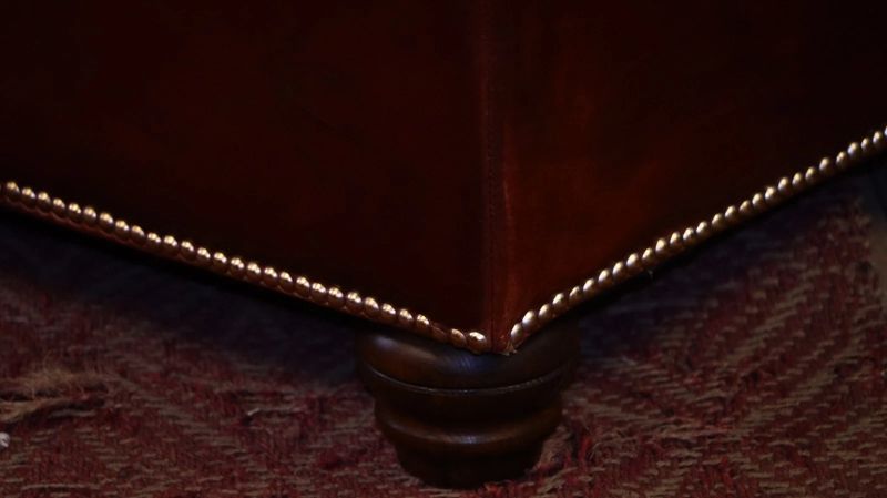 Sublime Pair Timothy Oulton Bensington Oxford Leather Large Sofas Vegabond Red - Image 9