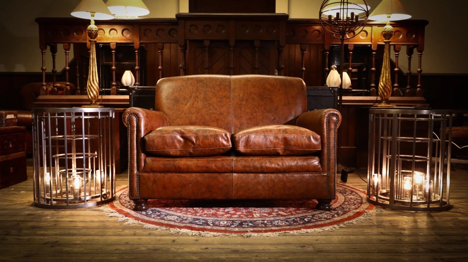 Stunning Tetrad Prince Midi 2 Seater Leather Club Small Sofa Brompton Tan - Image 34