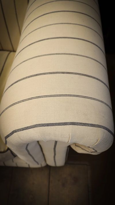 Superb Timothy Oulton Westminster Feather 2.5 Seater Library Sofa Nautical Linen - Image 10