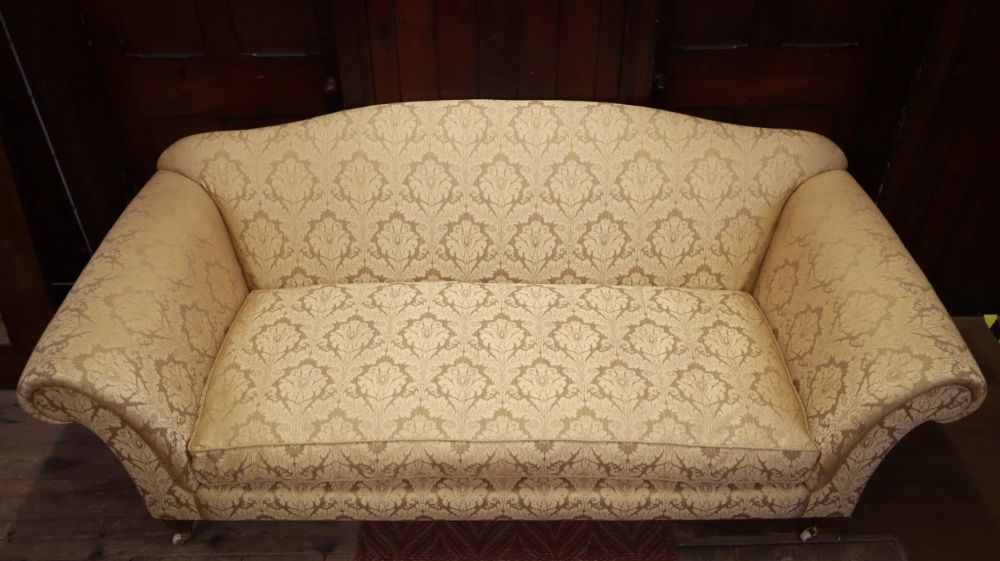Duresta Art Forma 3 Seater Sofa Beige Gold Damask part of Set rrp£3000 - Image 6
