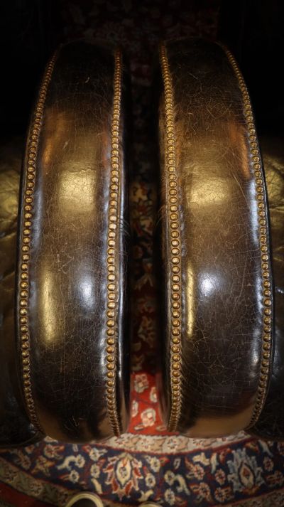 Sublime Pair Timothy Oulton Rockefeller Leather Armchairs Cigar Club RARE - Image 6