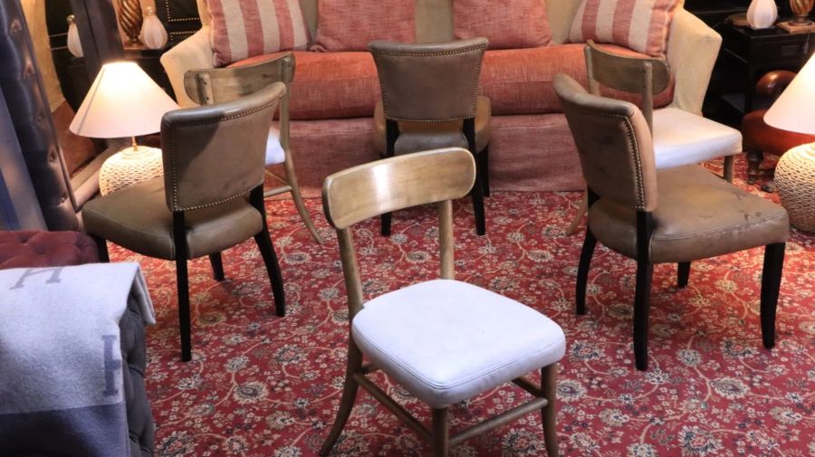 Superb Timothy Oulton Mimi & Sansa Leather Dining Chairs x 6 Delivery Availabl - Image 15