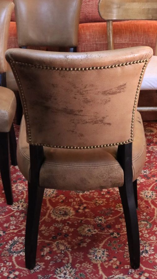 Superb Timothy Oulton Mimi & Sansa Leather Dining Chairs x 6 Delivery Availabl - Image 12