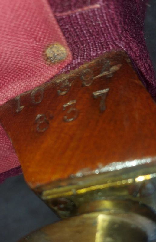 A Howard & Sons buttoned open armchair in Heavy Burgundy Fabric - Image 21