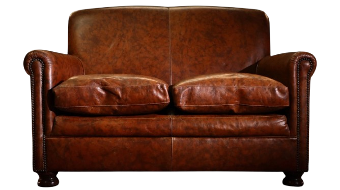 Stunning Tetrad Prince Midi 2 Seater Leather Club Small Sofa Brompton Tan - Image 3