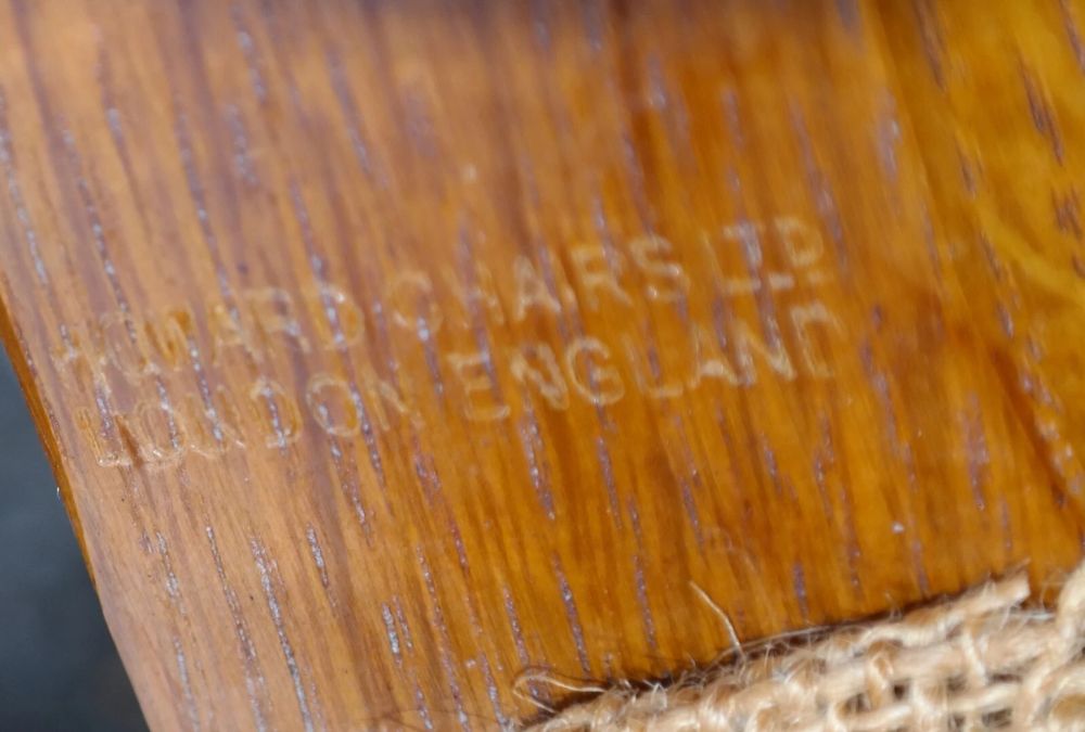 Sublime Howard And Sons Duke Wing Club Library Armchair Coral Waffle Fabric - Image 19