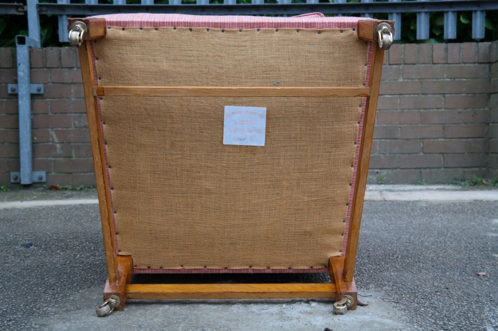 Sublime Howard And Sons Duke Wing Club Library Armchair Coral Waffle Fabric - Image 18