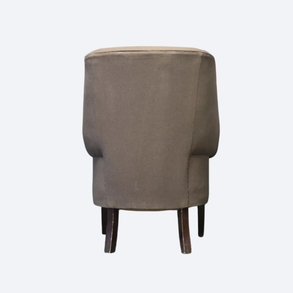 Stunning George III Wing Back Library Club Fireside Armchair - Sand - Del Avai - Image 2