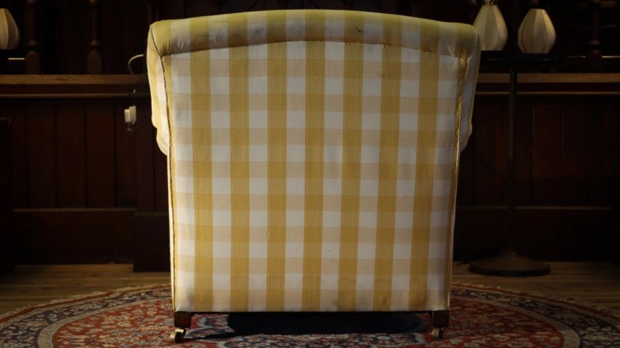 Super George Smith Standard Signature Large Armchair Sanderson Gingham Fabric - Image 16
