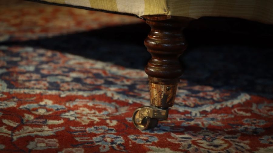 Super George Smith Standard Signature Large Armchair Sanderson Gingham Fabric - Image 12