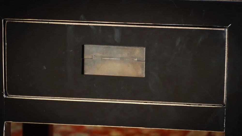 Superb Pair Lombok Canton Bedside Tables Drawers Solid Black Ash 1 Drawer Del - Image 15