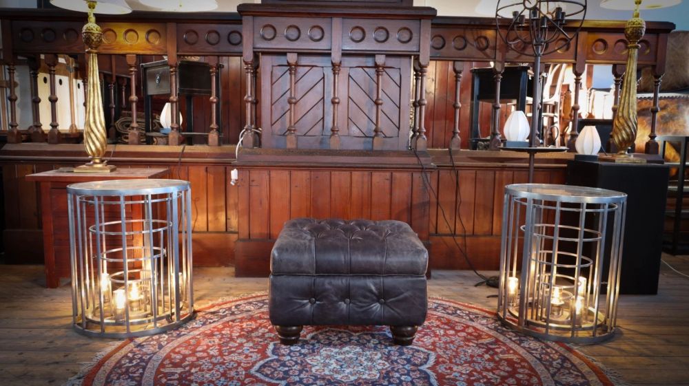 Timothy Oulton Oxford Collection Leather Footstool Storage Ottoman Vegabond Blac - Image 4