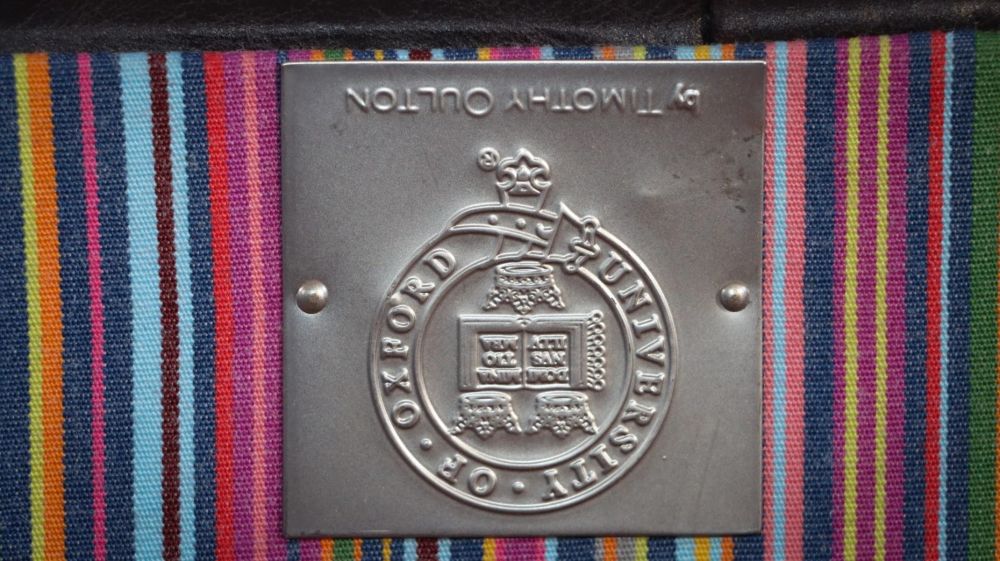 Timothy Oulton Oxford Collection Leather Footstool Storage Ottoman Vegabond Blac - Image 7