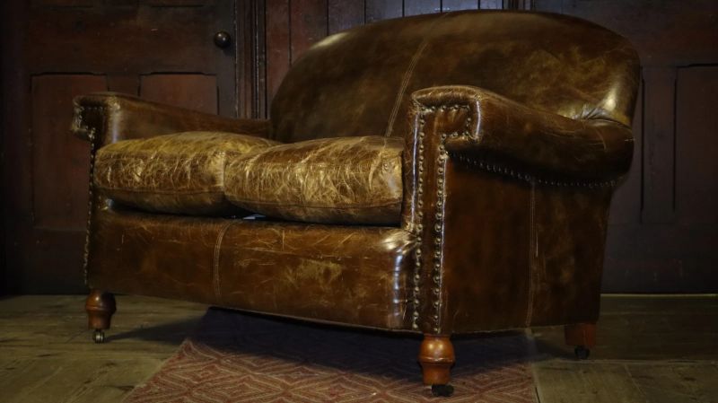 Truly Stunning Timothy Oulton Halo Leather Sofa Antique Whisky Tan Very Rare - Image 22
