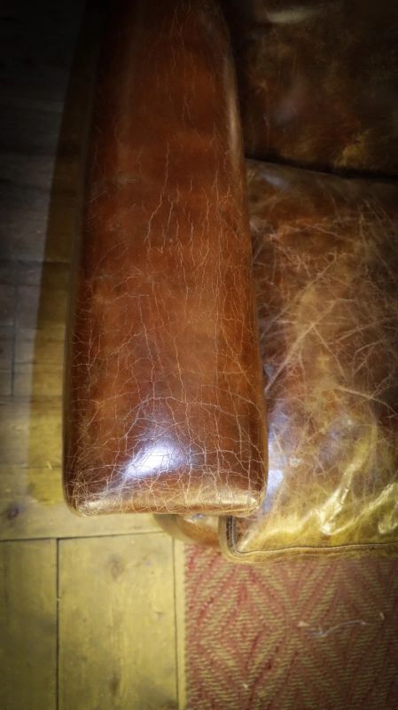 Truly Stunning Timothy Oulton Halo Leather Sofa Antique Whisky Tan Very Rare - Image 13