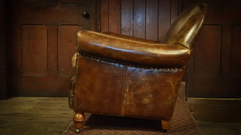 Truly Stunning Timothy Oulton Halo Leather Sofa Antique Whisky Tan Very Rare - Image 10