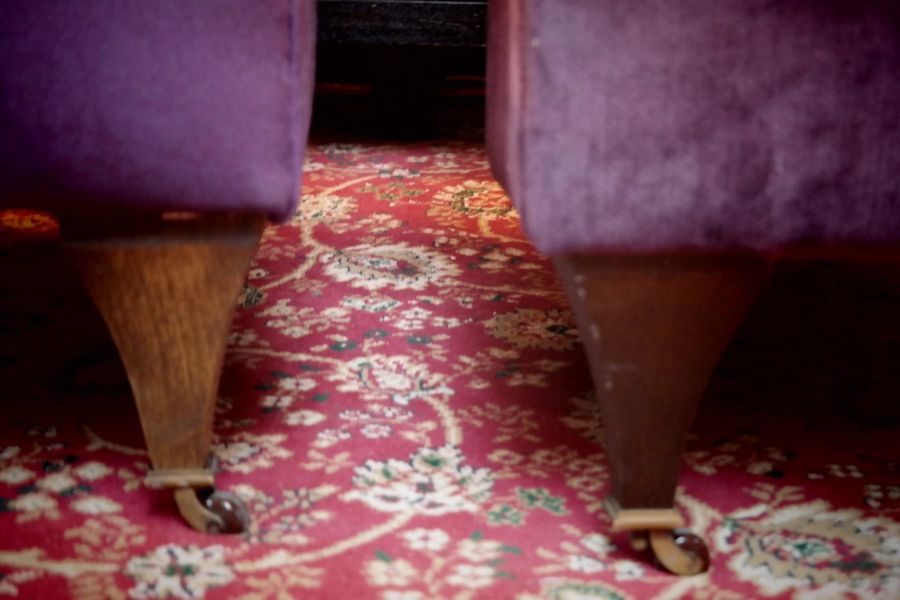 Superb Pair John Sankey Hawthorne Armchairs Library Fireside Club Amethyst - Image 12