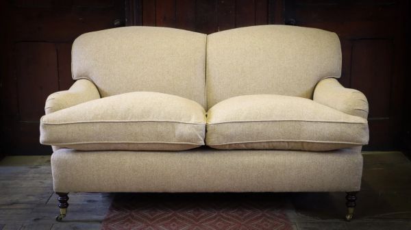 Pair George Smith Signature 2 Seater Sofas Harris Tweed Herringbone RRP £18000 - Image 3
