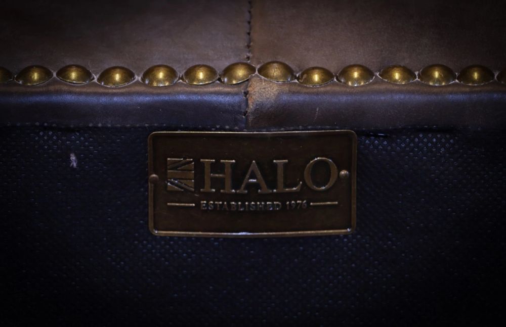 Pair Timothy Oulton Westminster Feather 2 Seater Leather Sofas Destroyed Black - Image 8