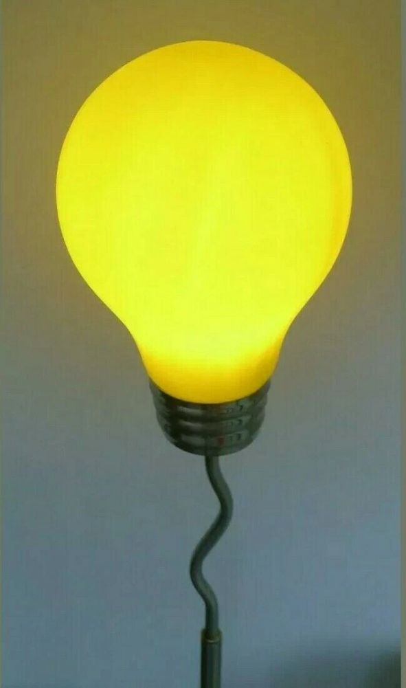 Vintage Retro Pop Art Floor standing Lamp Giant Oversized Light Bulb Shaped Lamp - Image 7