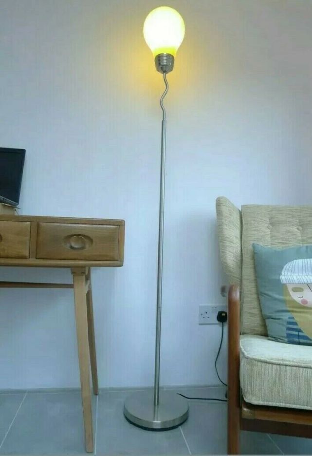 Vintage Retro Pop Art Floor standing Lamp Giant Oversized Light Bulb Shaped Lamp - Image 5
