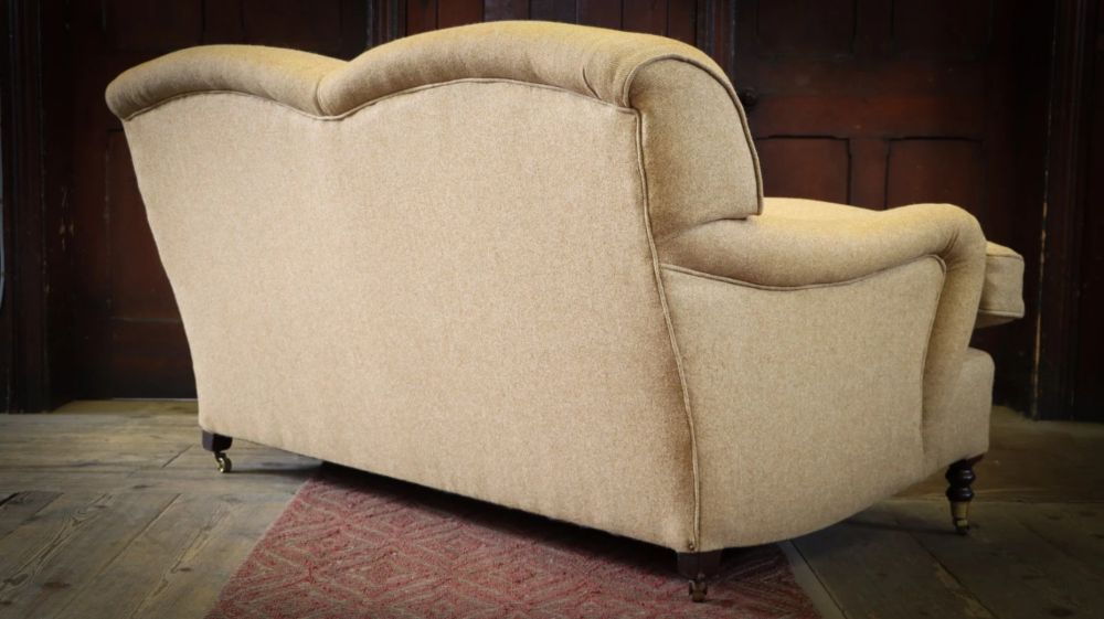 Pair George Smith Signature 2 Seater Sofas Harris Tweed Herringbone RRP £18000 - Image 6