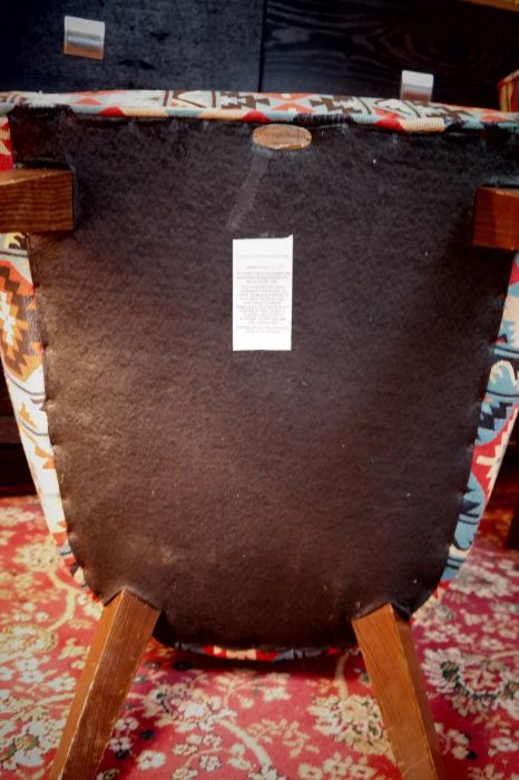 Pair George Smith Bedroom Nursing Kilim Under Wndow Armchairs Blue Red Rrp£11600 - Image 18