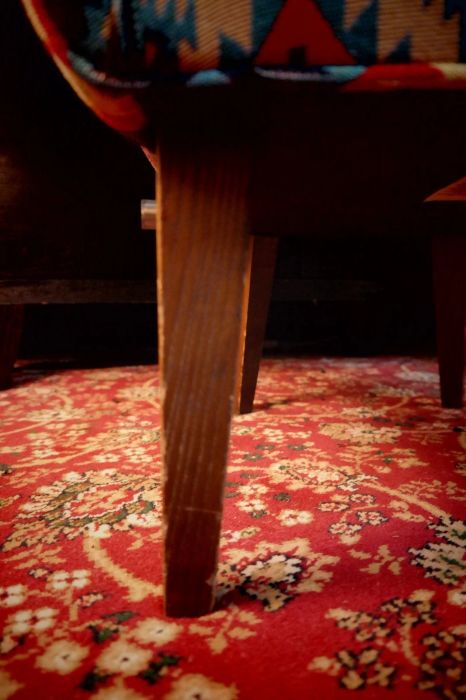 Pair George Smith Bedroom Nursing Kilim Under Wndow Armchairs Blue Red Rrp£11600 - Image 12