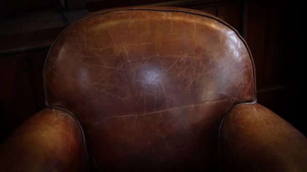 Stunning Pair Timothy Oulton Flea Market Leather Club Armchairs Antique Whisky - Image 4