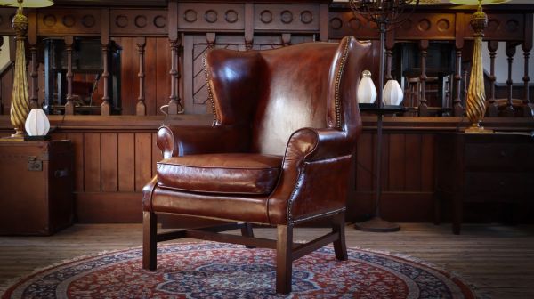 Superb Timothy Oulton Halo Lincoln Club Cigar Leather Armchair Antique Whisky - Image 12