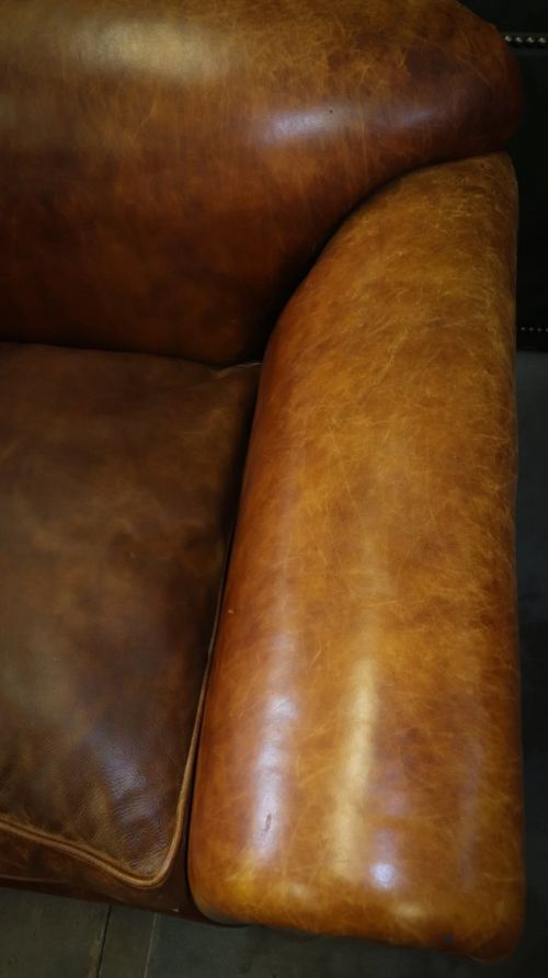 Stunning George Smith 2 Seater Large Leather Club Sofa Tan Rrp £10000 - Image 4