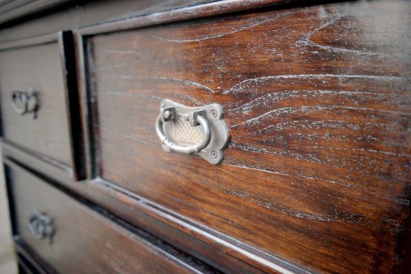 Lombok Keraton Carved Five Drawer Chest Of Drawers Solid Indonesian Teak Brown - Image 6