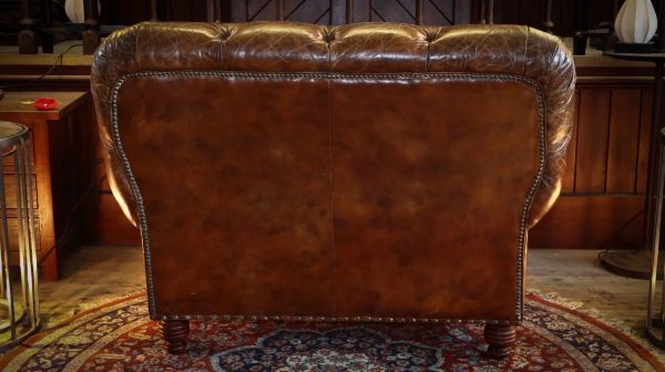 Stunning Timothy Oulton Heritage Cigar Club Leather Armchair Antique Whisky - Image 7