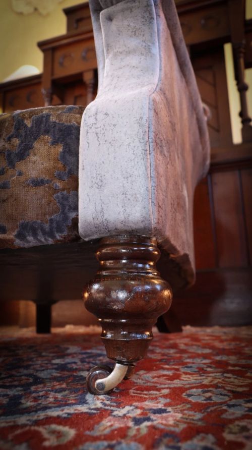 Stunning John Sankey Slipper Armchair Cosmos Velvet Dark Grey Club £5500 - Image 5