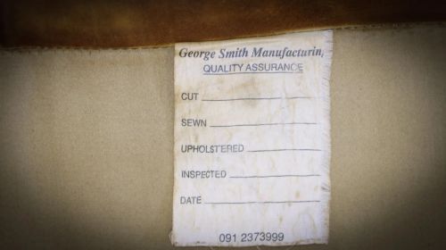 Stunning George Smith 2 Seater Large Leather Club Sofa Tan Rrp £10000 - Image 6