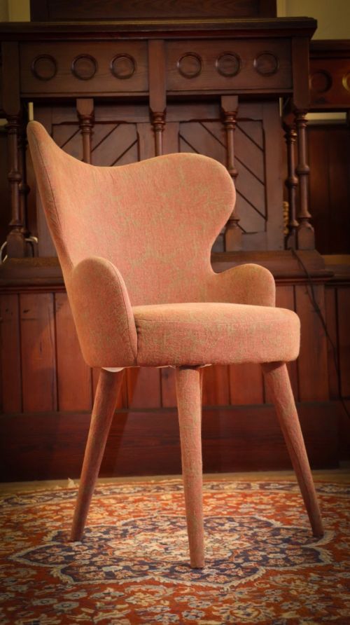 Superb Pair La Fibule Paris Kay Armchairs in Gorgeous Baroque Patterend fabric - Image 5