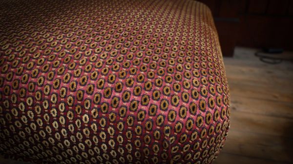 Stunning Howard Sons style Footstool Square Footstool Colefax And Fowler Fabric - Image 6