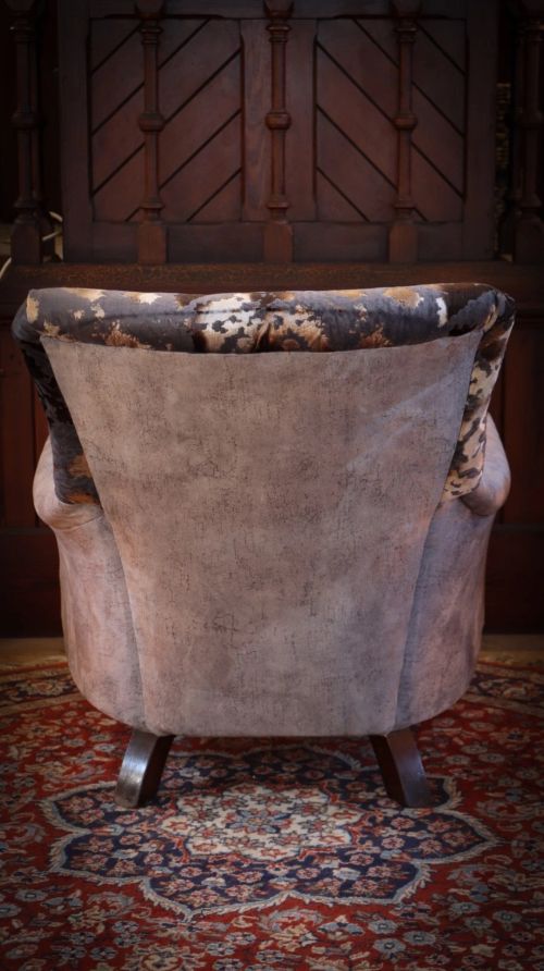 Stunning John Sankey Slipper Armchair Cosmos Velvet Dark Grey Club £5500 - Image 6