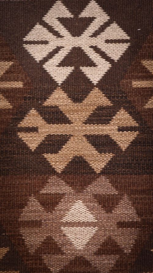 Stunning John Sankey Intended Large Footstool Ottoman coffee Kilim Brown - Image 3