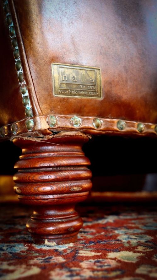 Stunning Timothy Oulton Heritage Cigar Club Leather Armchair Antique Whisky - Image 6