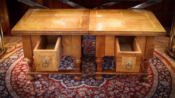 Stunning Pair Barker And Stonehouse Flagstone Bedside Tables Side Tables Wood - Image 7
