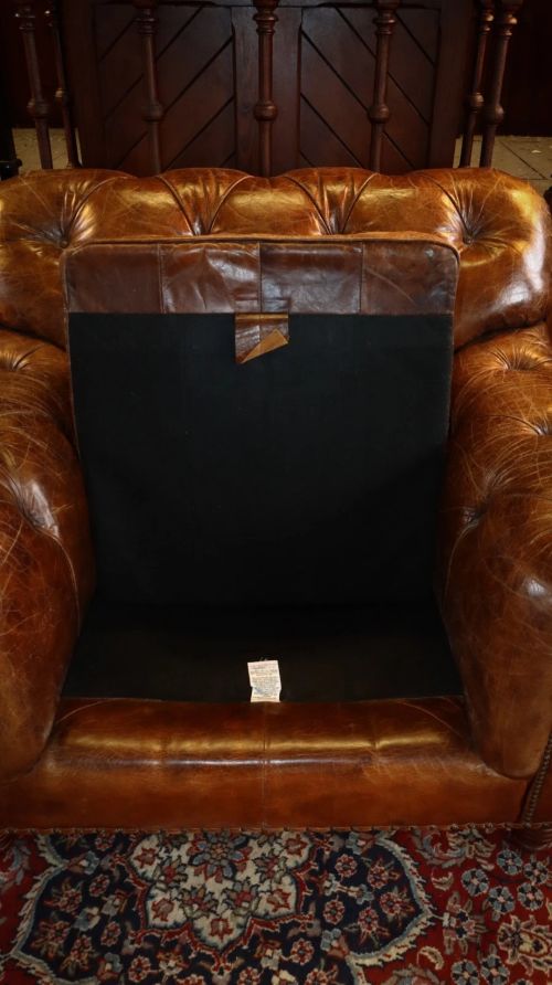 Stunning Timothy Oulton Heritage Cigar Club Leather Armchair Antique Whisky - Image 4