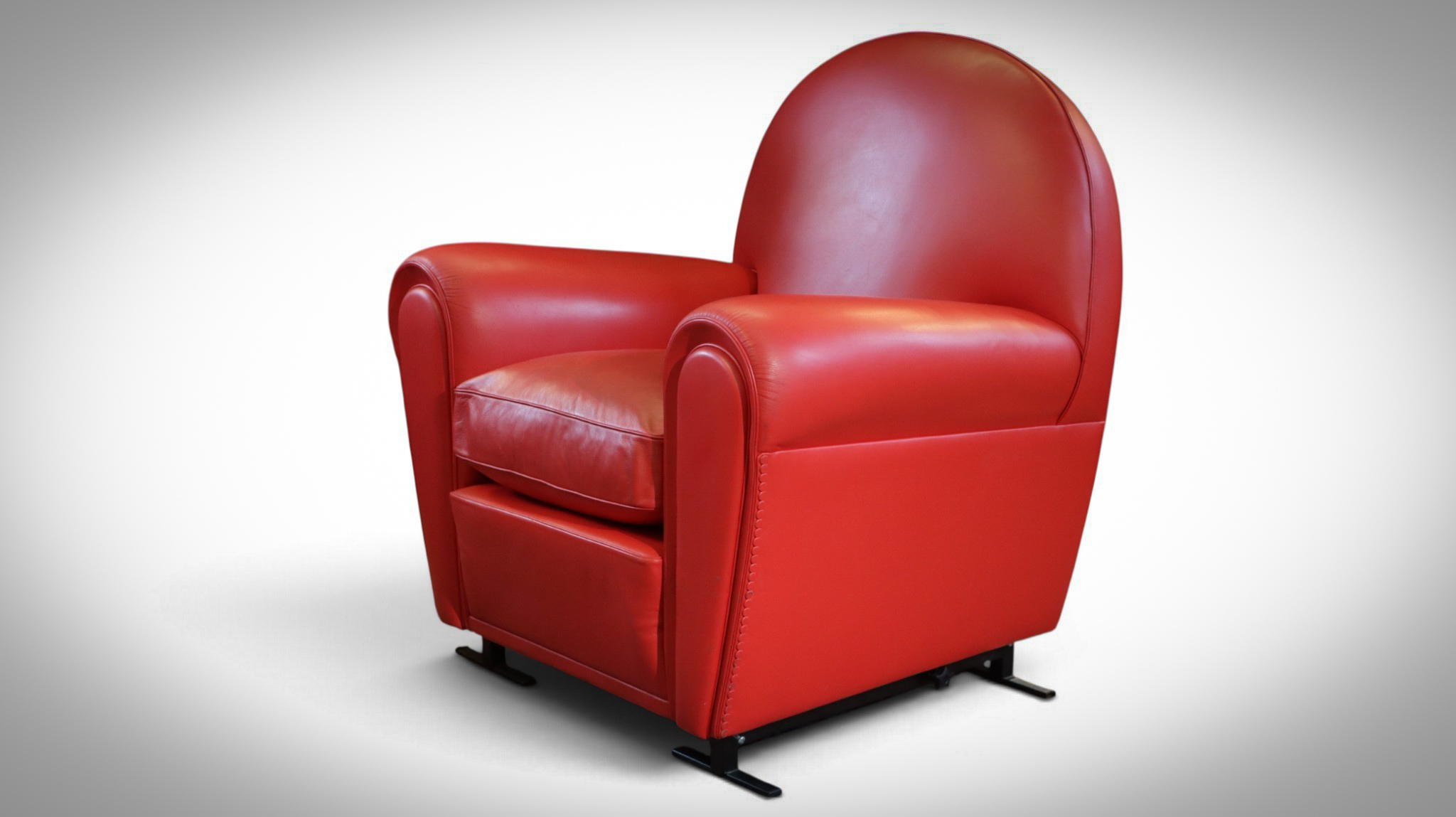 Poltrona Frau Vanity Fair Club Armchair Pelle Frau SC 127 Siam Leather - Image 2