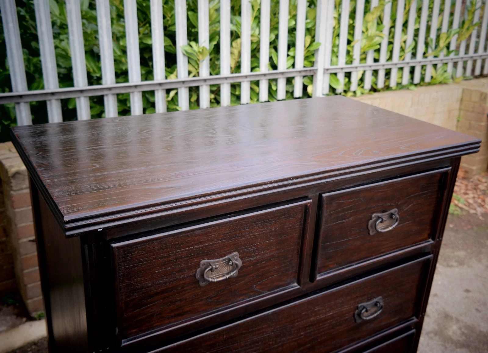 Lombok Keraton Carved Five Drawer Chest Of Drawers Solid Indonesian Teak Brown - Image 3