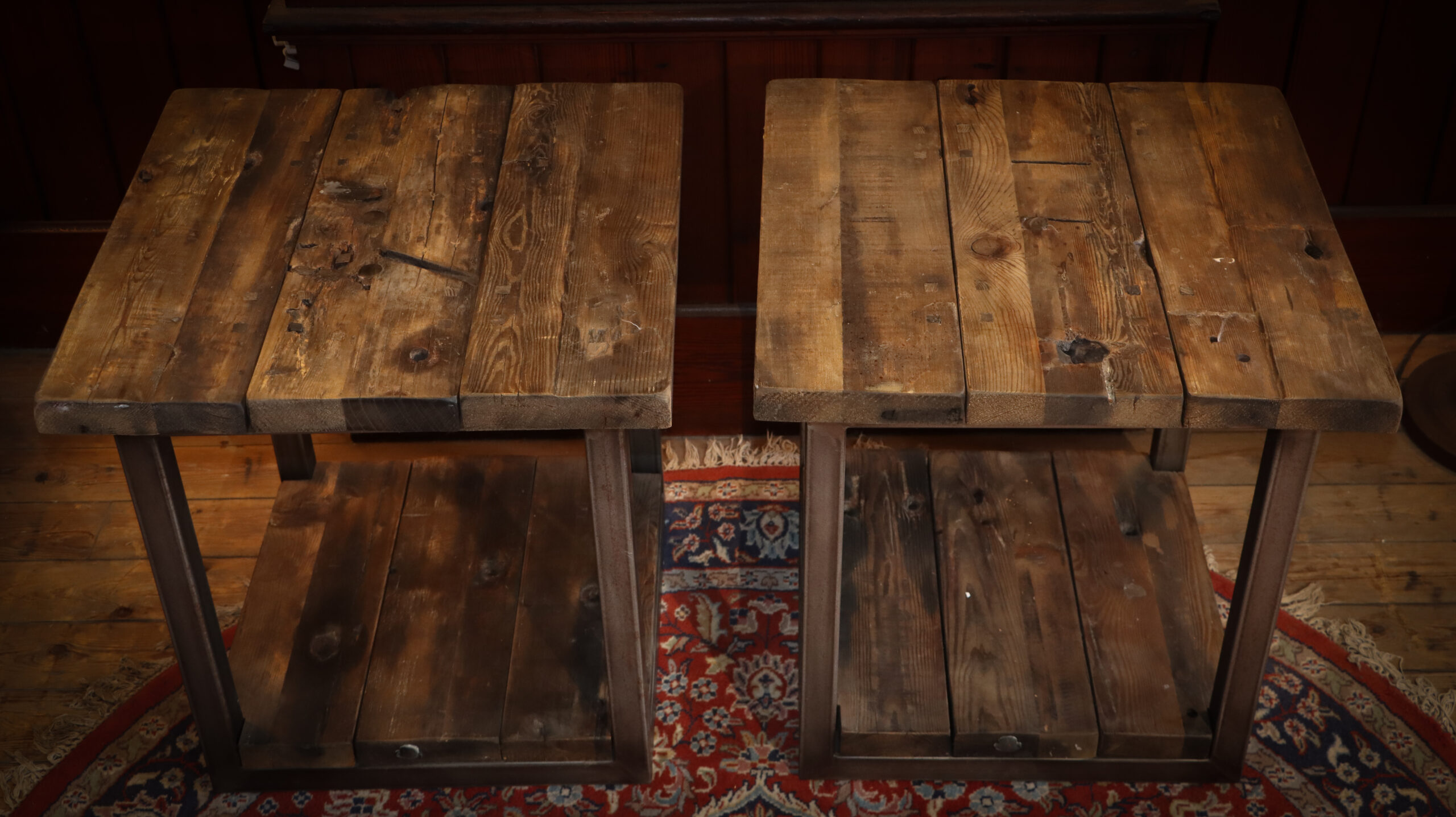 Pair of Timothy Oulton Axel Large Bedside Tables Side Tables Industrial - Image 5